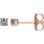 1874:70080:P 14kt Rose 1/5 CTW Diamond Earrings
