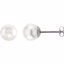 1614:100:P 14kt White 8-8.5mm Freshwater Pearl Earrings