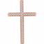 651392:111:P 14kt Rose 3/4 CTW Diamond Cross Pendant