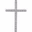651394:104:P 14kt White 1/3 CTW Diamond Cross Pendant