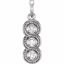 86001:105:P 14kt White 1/3 CTW Diamond 3-Stone Pendant
