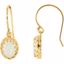 69784:301:P 14kt Yellow Opal Earrings