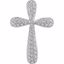 651395:113:P 14kt White 1 CTW Diamond Cross Pendant