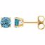 1874:70107:P 14kt Yellow 5mm Round Sky Blue Topaz Earrings