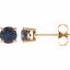 1874:70137:P 14kt Yellow 5mm Round Chatham® Created Alexandrite Earrings