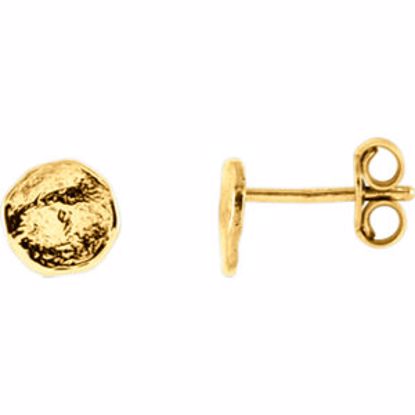 85987:1000:P 14kt White Textured Earrings