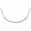 86049:1002:P 14kt Rose Curved Bar 16-18" Necklace