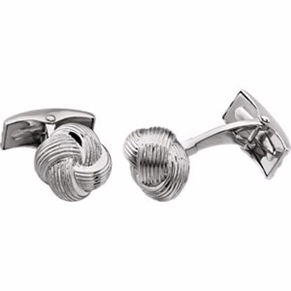 651599:1001:P Knot Cuff Links