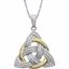 85978:1001:P 14kt Two-Tone Celtic Pendant
