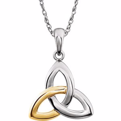 86054:1000:P 14kt Two-Tone Celtic Pendant