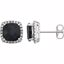 651605:106:P 14kt White Onyx & .06 CTW Diamond Earrings   