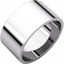 F6.5:164936:P Sterling Silver 10mm Flat Band