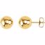 20865:1015:P 14kt Yellow 7mm Ball Earrings