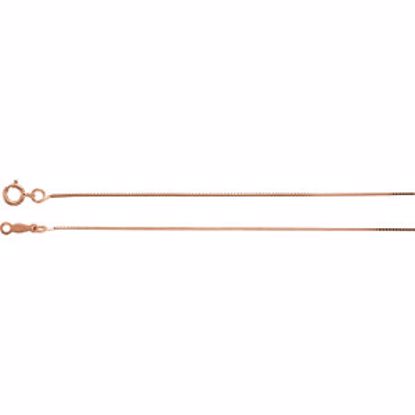 CH21:32004:P 14kt Rose .55mm Solid Box 18" Chain
