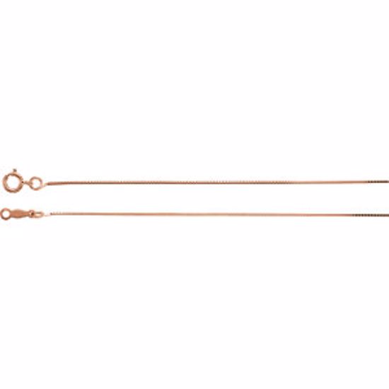 CH21:32005:P 14kt Rose .55mm Solid Box 20" Chain

