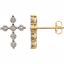 651614:60001:P 14kt Two-Tone 1/10 CTW Diamond Earrings