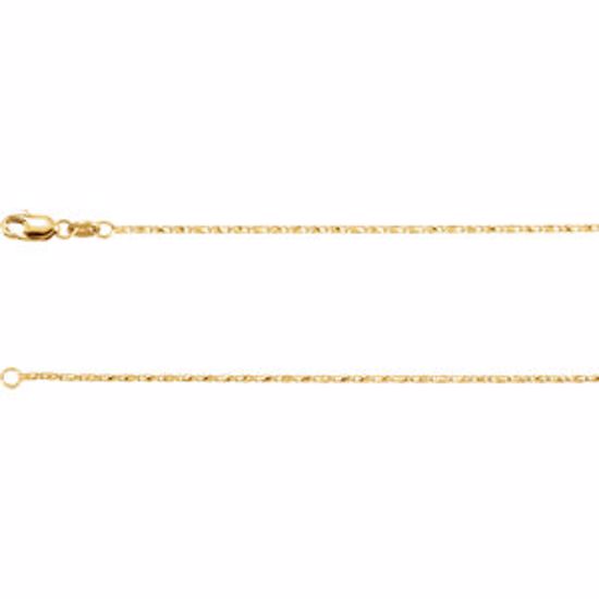 CH1023:1006:P 14kt Yellow 1mm Raso 20" Chain