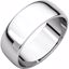 HRL7.5:651:P Sterling Silver 7mm Half Round Light Band