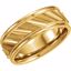 50181:108:P 14kt Yellow 6.75mm Grooved Design Band Size 14.5