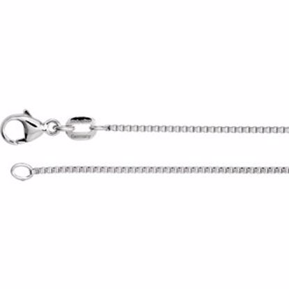 CH1032:1000:P Platinum Diamond Cut Box 16" Chain