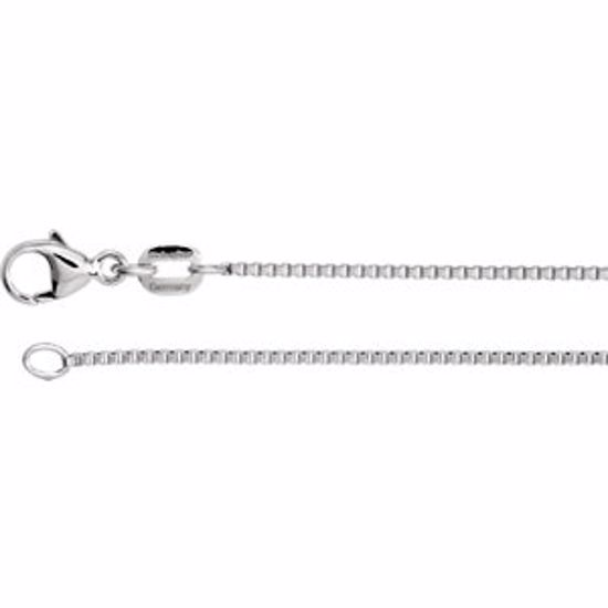 CH1032:1000:P Platinum Diamond Cut Box 16" Chain