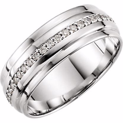 122254:6002:P 14kt White 1/3 CTW Diamond Band Size 7