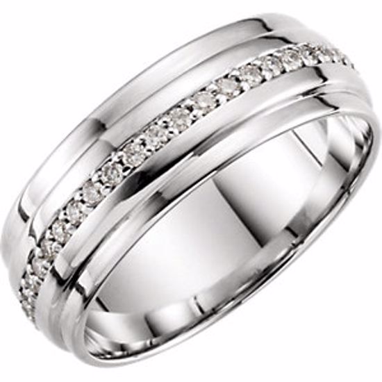 122254:6003:P Platinum 1/3 CTW Diamond Band Size 7