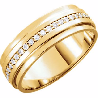 122254:6001:P 14kt Yellow 1/3 CTW Diamond Band Size 7