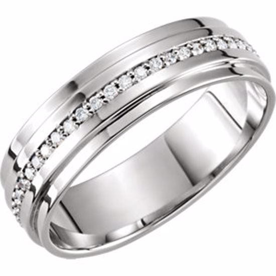 122254:6006:P Platinum 1/3 CTW Diamond Band Size 11