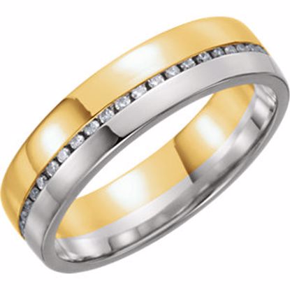 122262:6004:P 14kt Yellow & White 6mm 1/3 CTW Diamond Band Size 7