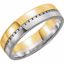 122262:6004:P 14kt Yellow & White 6mm 1/3 CTW Diamond Band Size 7