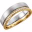 122256:6001:P 14kt Two-Tone 6.5mm 1/3 CTW Diamond Band Size 11