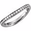 122251:6030:P Platinum 1/3 CTW Diamond Stackable Ring Size 8.5