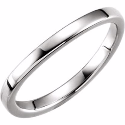 51333:133:P Platinum 1.65mm Ladies Stackable Band Size 7.5