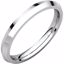KER10:259559:P 10kt White 2.5mm Knife Edge Comfort Fit Band