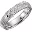122300:101:P Platinum 1/4 CTW Diamond Sculptural Band