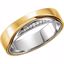 122255:6003:P 14kt Yellow & 14kt White .05 CTW Diamond Ring Size 11