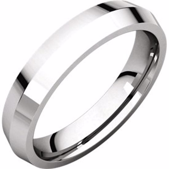 KER7:259543:P 14kt White 4mm Knife Edge Comfort Fit Band