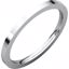 FIR5.5:654:P 14kt White 1.5mm Flat Comfort Fit Band