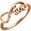 51380:104:P Continuum Sterling Silver Love Infinity Design Ring
