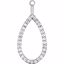 85847:60003:P 14kt White 1/3 CTW Diamond Earring Jackets