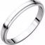 FE4.5:164920:P Platinum 2.5mm Flat Edge Band