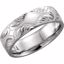 51395:110:P Platinum 5.75mm Hand-Engraved Band Size 10