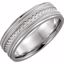 51327:113:P Platinum 6mm Hand-Engraved Band Size 13
