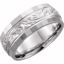 51394:113:P Platinum 7.5mm Hand-Engraved Band Size 13