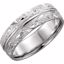 51325:110:P Platinum 7mm Hand-Engraved Band Size 10