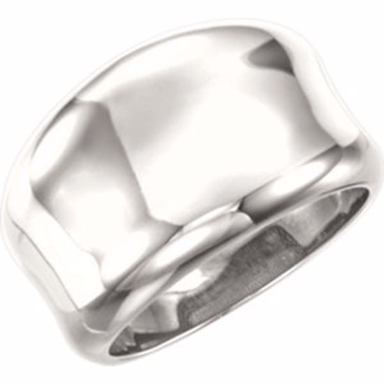 51396:104:P Continuum Sterling Silver Concave Ring