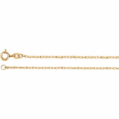 CH1027:1003:P Yellow Gold Filled 1.25mm Rope 18" Chain