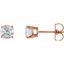 1874:60066:P 14kt Rose 1 CTW Diamond Earrings