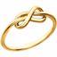 86176:1001:P 14kt Yellow Infinity Inspired Knot Ring 